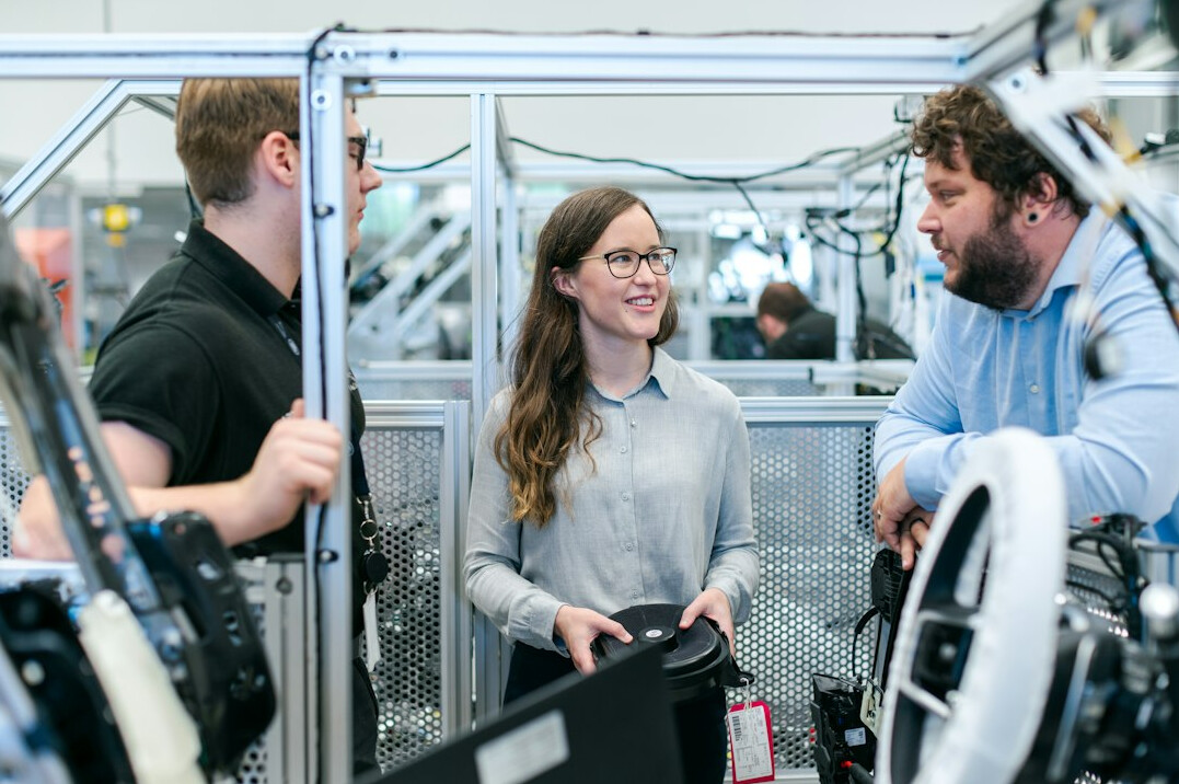 group of students in coding workshop